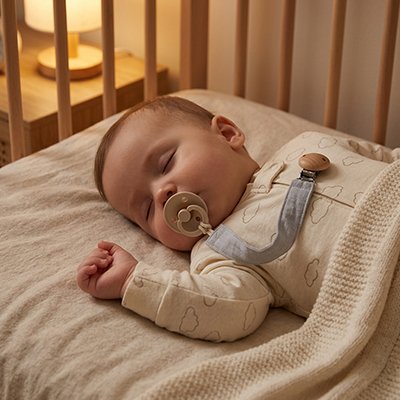 Bebe qui dort les points fermés