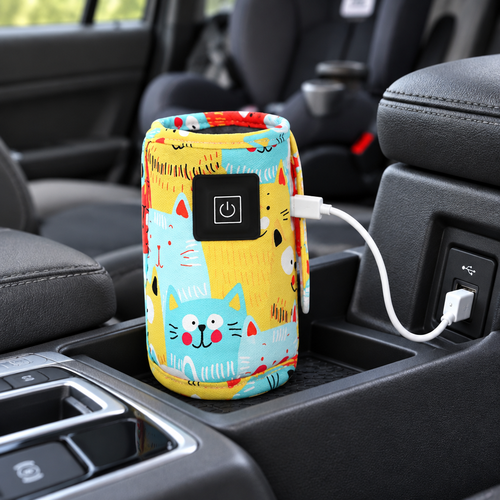 pendant la route on recherge le chauffe biberon dans la voiture