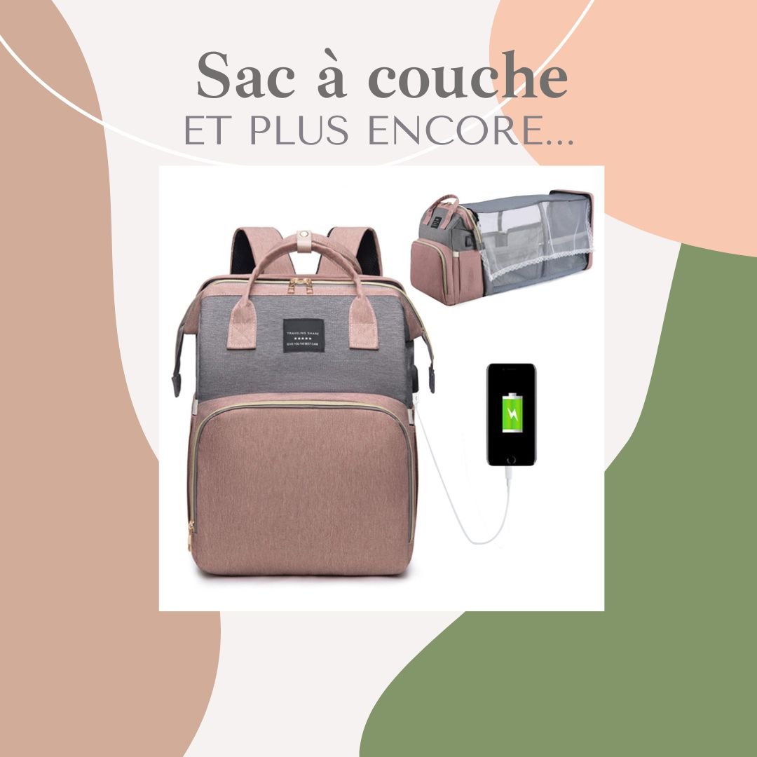 Sac à couches et lit pliable pour bébé ™ - 2ième génération - Lajoie de bébé