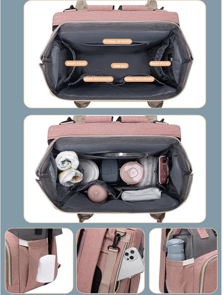 Sac à couches et lit pliable pour bébé ™ - 2ième génération - Lajoie de bébé