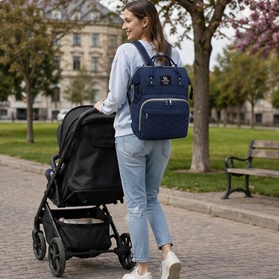 Sac a langer idéale en format sac a dos pour la marche avec maman